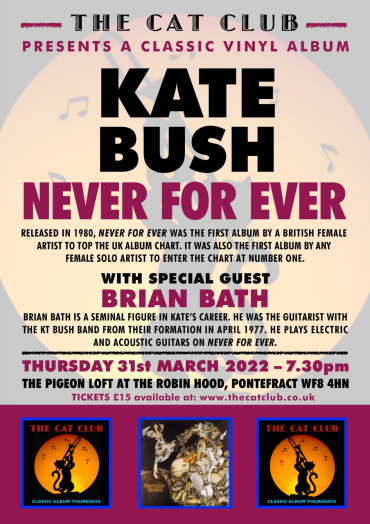 Brian’s Guest Appearance on Kate Bush:Never For Ever – 31st March